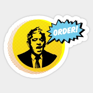 John Bercow - Order! Comic Style Sticker